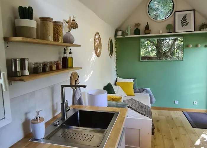 Tiny House Les Nuits Du Verger شقة *
